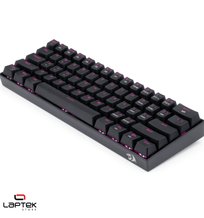 Clavier Gamer - MÉCANIQUE Redragon LAKSHMI K606 RAINBOW LED RED SWITCH - BLACK