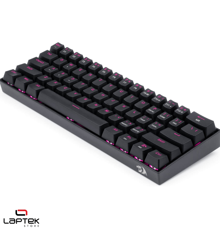 Clavier Gamer - MÉCANIQUE Redragon LAKSHMI K606 RAINBOW LED RED SWITCH - BLACK