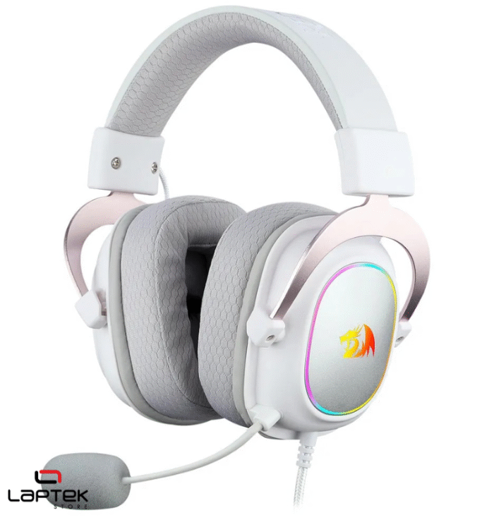 MICRO CASQUE GAMER - Redragon Zeus-X H510 BLANC/ROSE