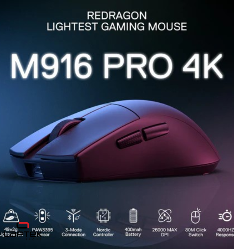 Souris Gamer - REDRAGON K1NG 4K PRO M916-PRO-4K