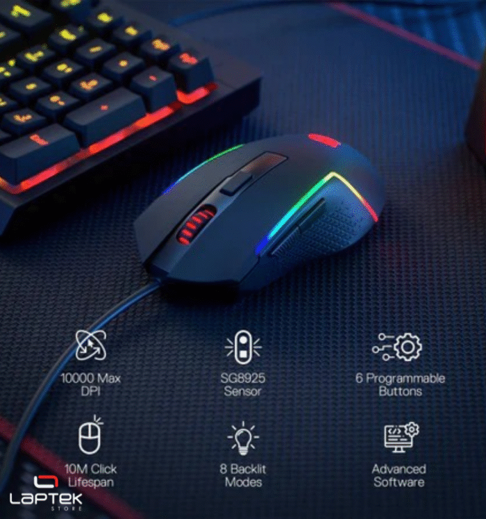 SOURIS REDRAGON TRIDENT BASIC M616-RGB BLACK