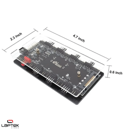 Contrôleur Hub RGB 12V 4-Pin vers ARGB 5V 3-Pin – Adaptateur Shenguang avec Synchronisation PWM & Gestion Température – Aura Conversion