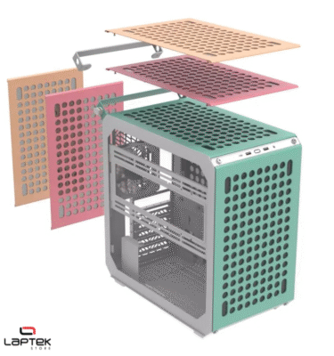 BOITIER GAMER COOLER MASTER QUBE 500 FLATPACK MACARON